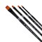 Creative Mark Beste Golden Taklon Chisel, Set of 4 Artist Paint Brush, Professional Watercolor Brushes, For Acrylic Painting, Short Handle, Sharp Edges, Hand-Tied & Shaped